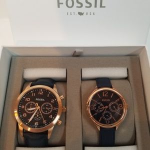 New Fossil His Her (2 watches) BQ2186